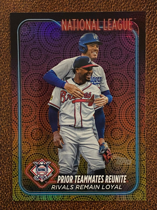 Freeman/Acuna - 2024 Topps Series 2 - Holiday Parallel - Dodgers