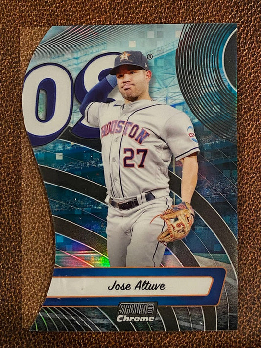Jose Altuve - 2024 Topps Stadium Club - Triumvirates Die Cut - Astros