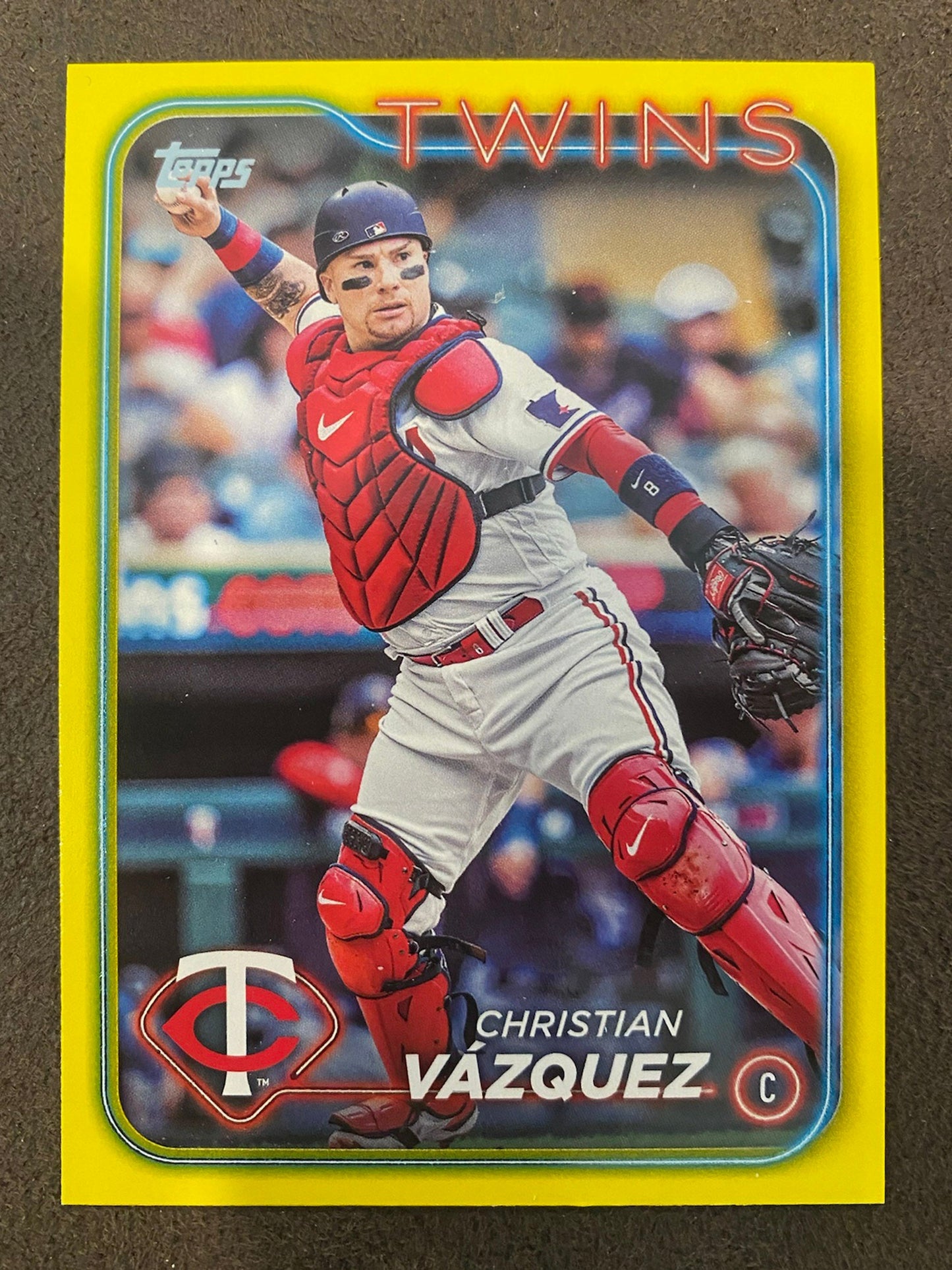 Christian Vazquez - 2024 Topps Series 2 - Yellow Parallels - Twins