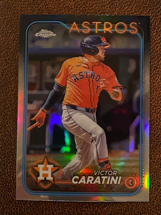 Victor Caratini - 2024 Topps Chrome Update - Refractor - Astros