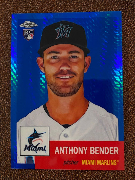 Anthony Bender - 2022 Topps Chrome Platinum Anniversary - Blue Prism - Marlins