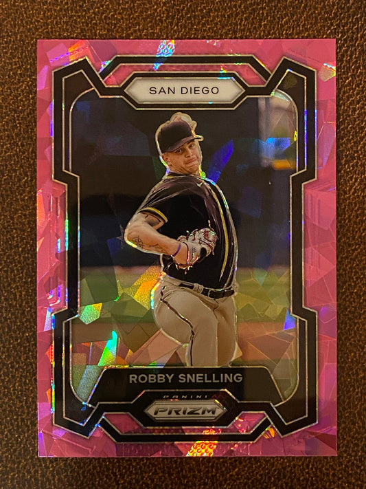 Robby Snelling - 2024 Panini Prizm - Pink Ice Mega - Padres