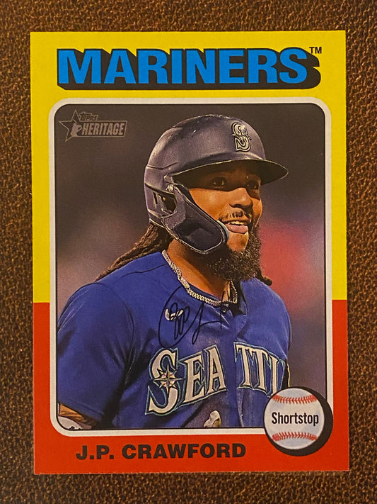 J.P. Crawford - 2024 Topps Heritage - Low Number Short Prints - Mariners