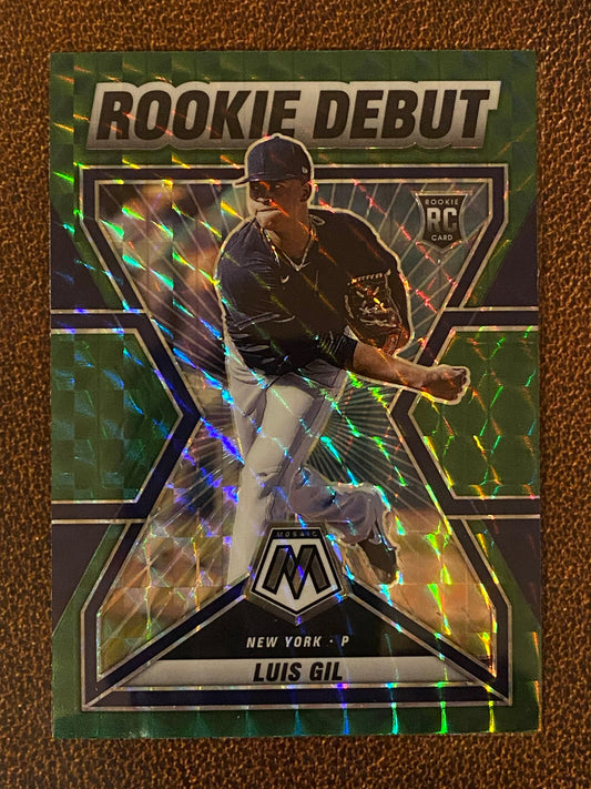 Luis Gil - 2022 Mosaic - Green Rookie Debut - Yankees