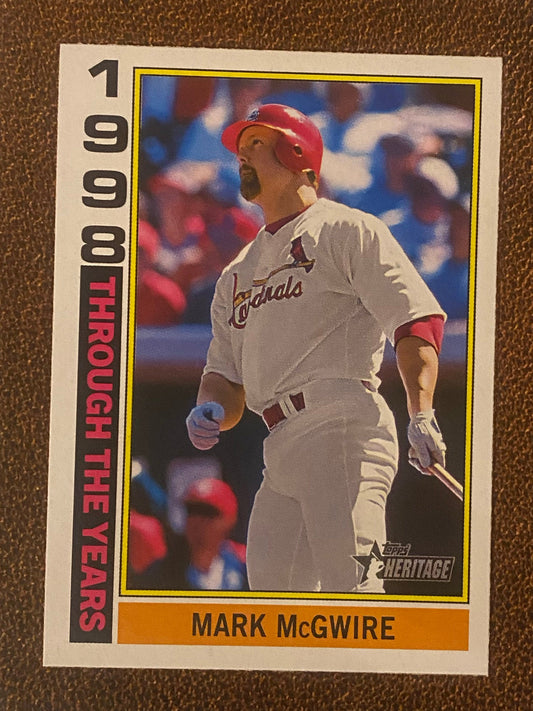 Mark McGwire - 2025 Topps Heritage - Through the Years Insert - Cardinals