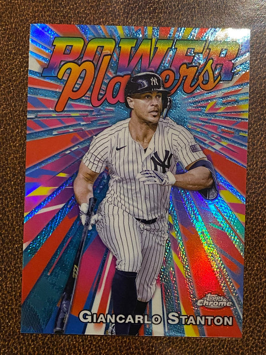 Giancarlo Stanton - 2025 Topps Chrome - Power Players - Yankees