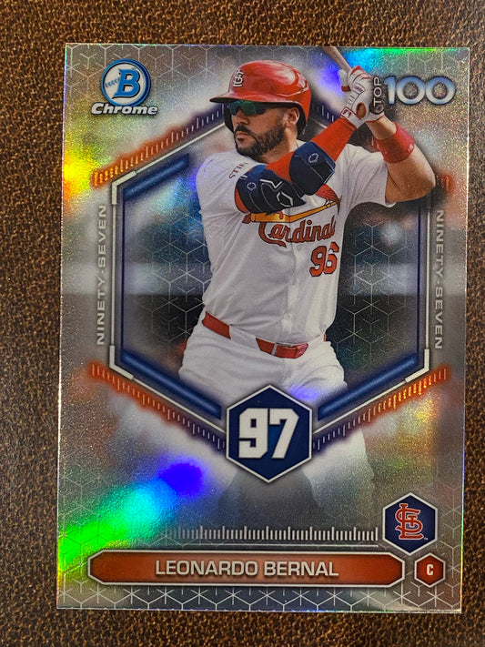 Leonardo Bernal - 2026 Bowman - Scouts Top 100 Insert - Cardinals