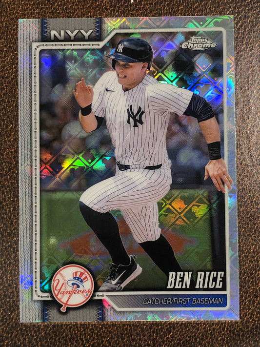 Ben Rice - 2026 Topps Chrome Logofractor - Base Logofractor - Yankees