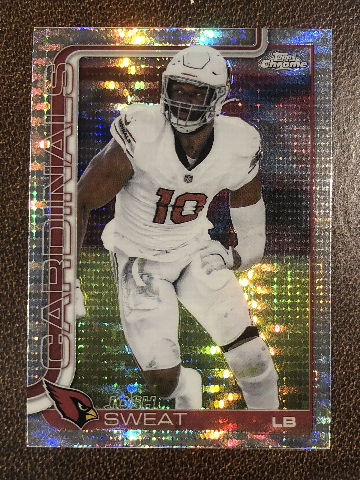 Josh Sweat - 2025 Topps Chrome - Prizm Refractor - Cardinals