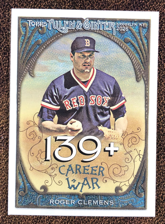 Roger Clemens - 2026 Topps Allen & Ginter - Career Insert (CR-24) - Red Sox