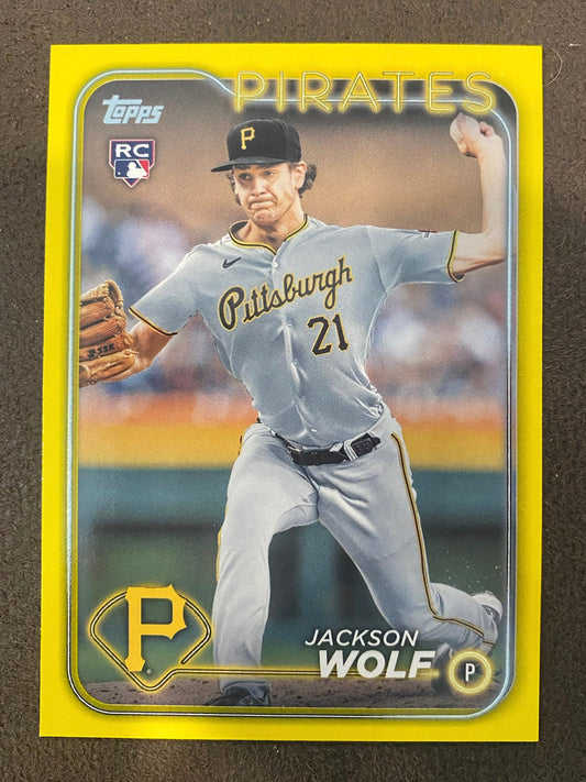 Jackson Wolf - 2024 Topps Series 2 - Yellow Parallels - Pirates