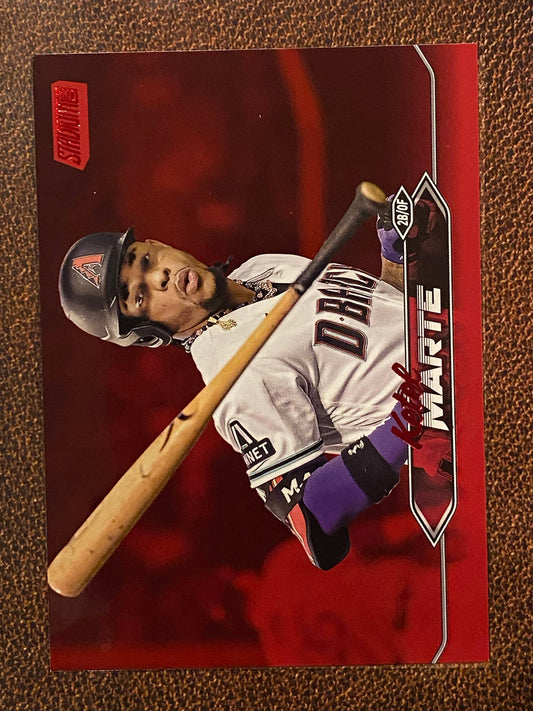 Ketel Marte - 2024 Topps Stadium Club - Red Foil - Diamondbacks