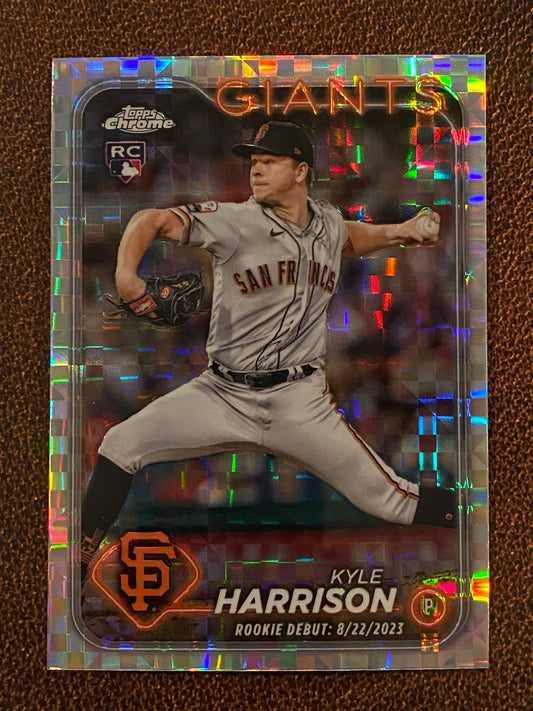 Kyle Harrison - 2024 Topps Chrome Update - XFractor (Rookie Debut) - Giants