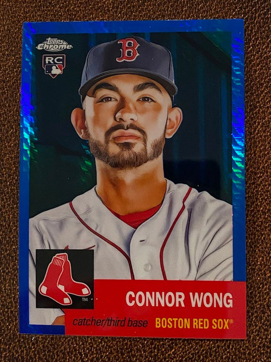 Connor Wong - 2022 Topps Chrome Platinum Anniversary - Blue Prism - Red Sox