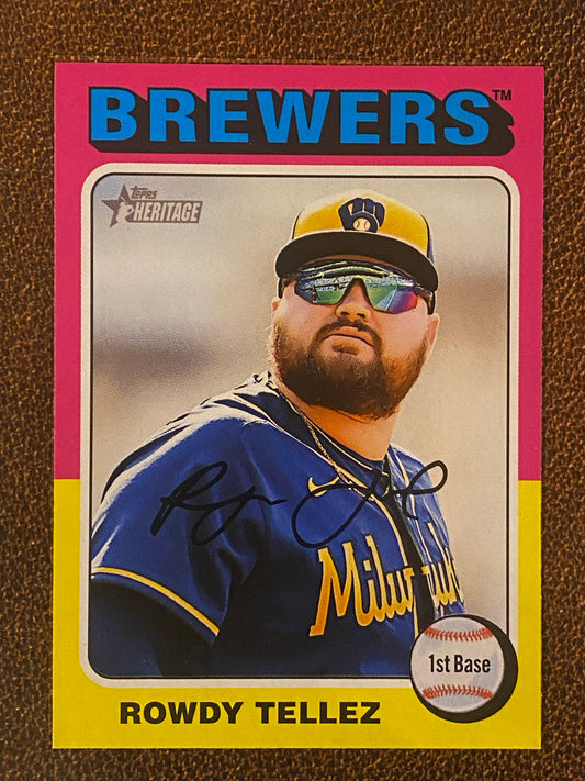 Rowdy Tellez - 2024 Topps Heritage - Low Number Short Prints - Brewers