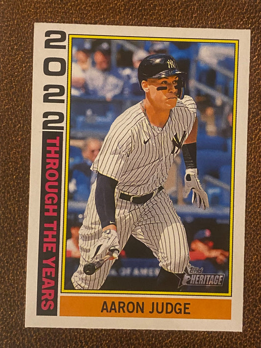 Aaron Judge - 2025 Topps Heritage - Through the Years Insert - Yankees