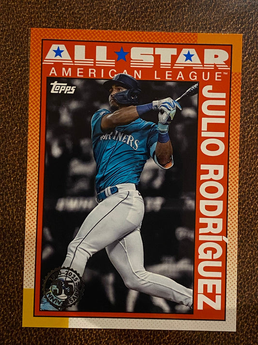 Julio Rodriguez - 2025 Topps Series 2 - 1990 All Star Insert - Mariners
