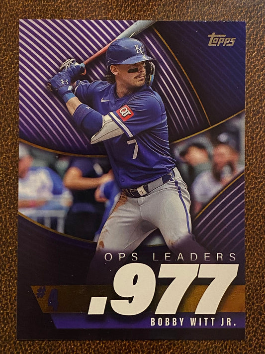 Bobby Witt Jr. - 2025 Topps Series 2 - OPS Leaders Insert - Royals