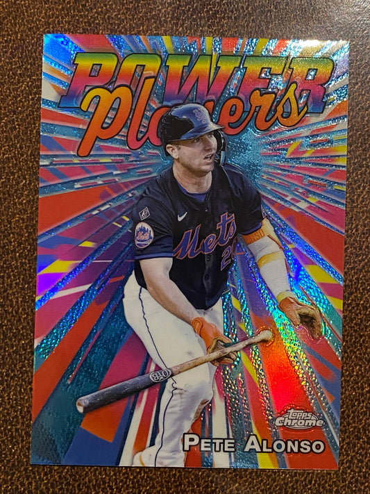 Pete Alonso - 2025 Topps Chrome - Power Players - Mets