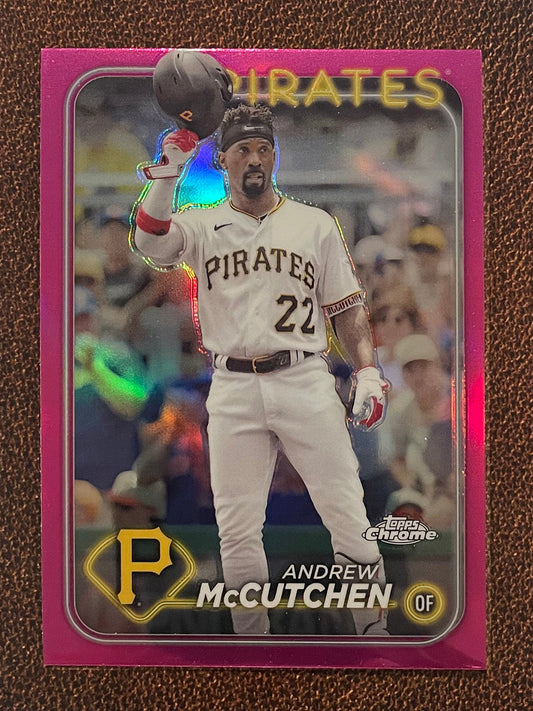 Andrew McCutchen - 2024 Topps Chrome - Pink Refractor - Pirates