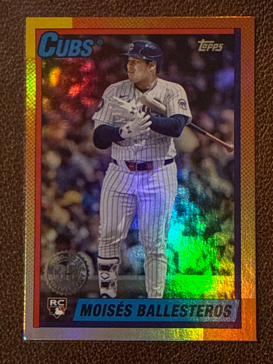 Moises Ballesteros - 2025 Topps Update - 1990 Foil Insert - Cubs