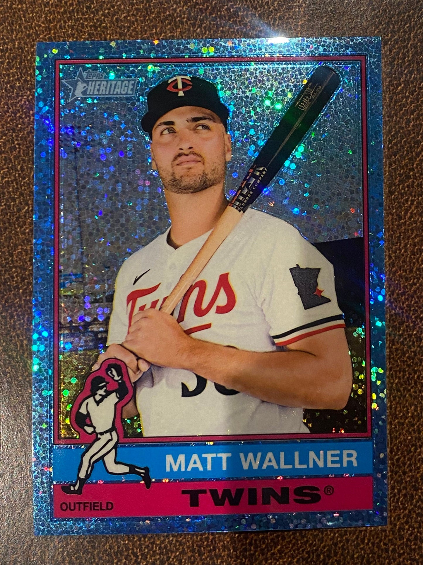 Matt Wallner - 2025 Topps Heritage High Number - Blue Sparkle - Twins