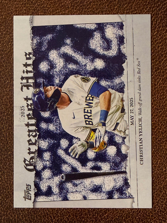 Christian Yelich - 2026 Topps Series 1 - Greatest Hits Insert - Brewers