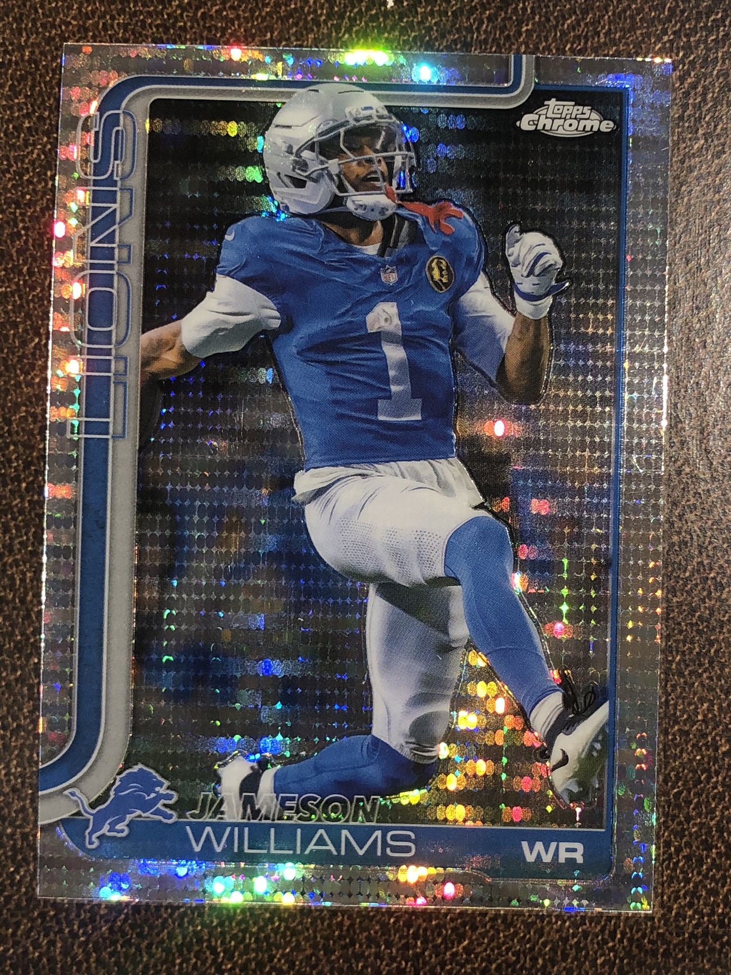 Jameson Williams - 2025 Topps Chrome - Prizm Refractor - Lions