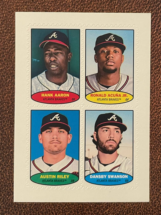 Braves Stamp - 2023 Topps Heritage - Stamp - Braves