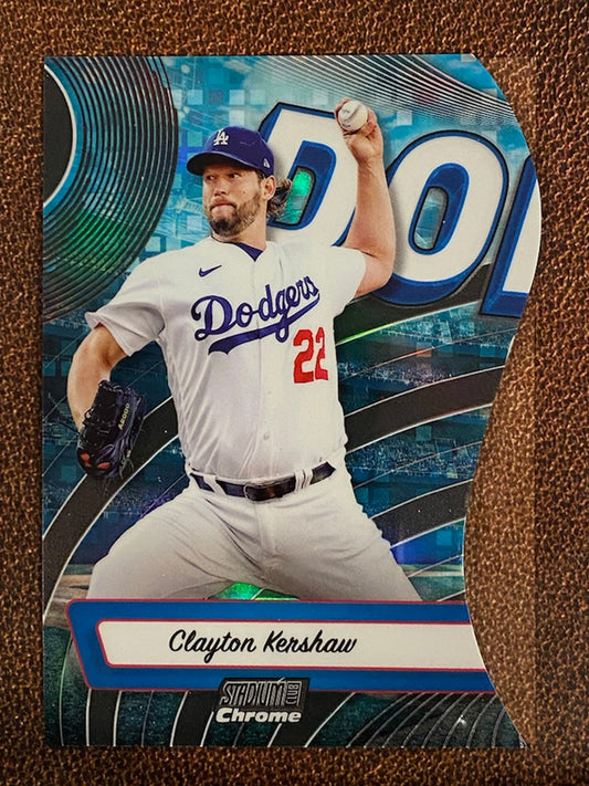 Clayton Kershaw - 2024 Topps Stadium Club - Triumvirates Die Cut - Dodgers