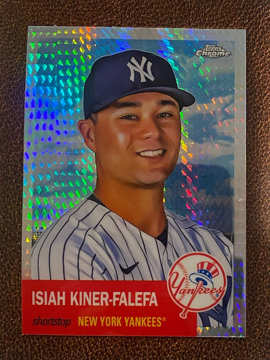 Isiah Kiner-Falef - 2022 Topps Chrome Platinum Anniversary - Prism Refractor - Yankees
