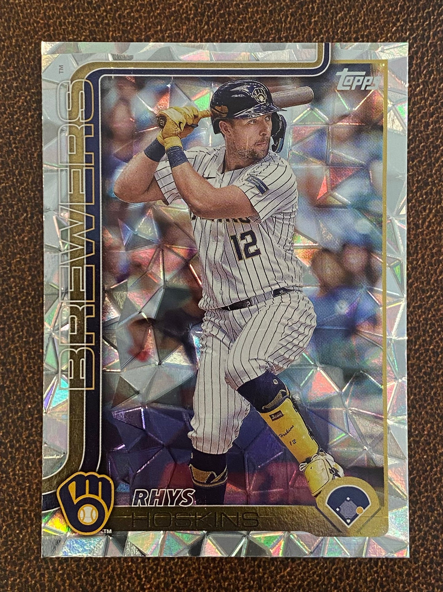 Rhys Hoskins - 2025 Topps Series 1 - Diamante - Brewers