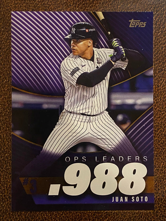 Juan Soto - 2025 Topps Series 2 - OPS Leaders Insert - Mets