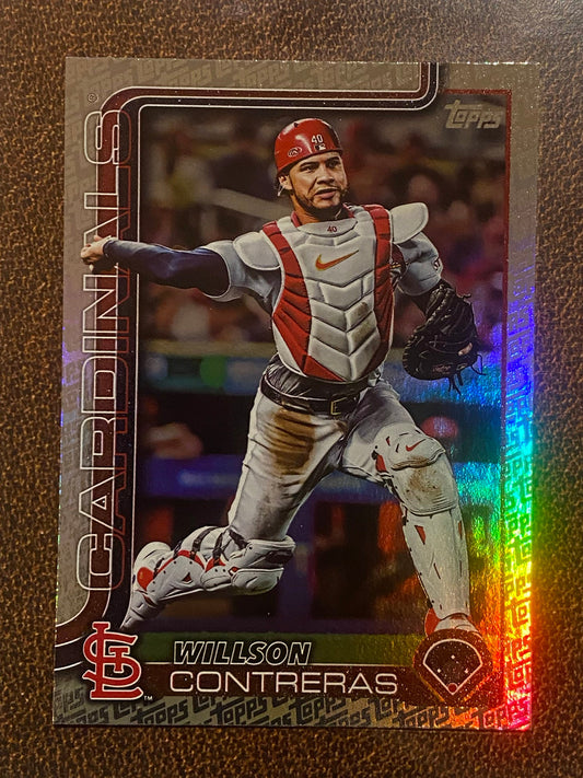 Willson Contreras - 2025 Topps Series 2 - Fanatics Exclusive Topps Foil Border - Cardinals
