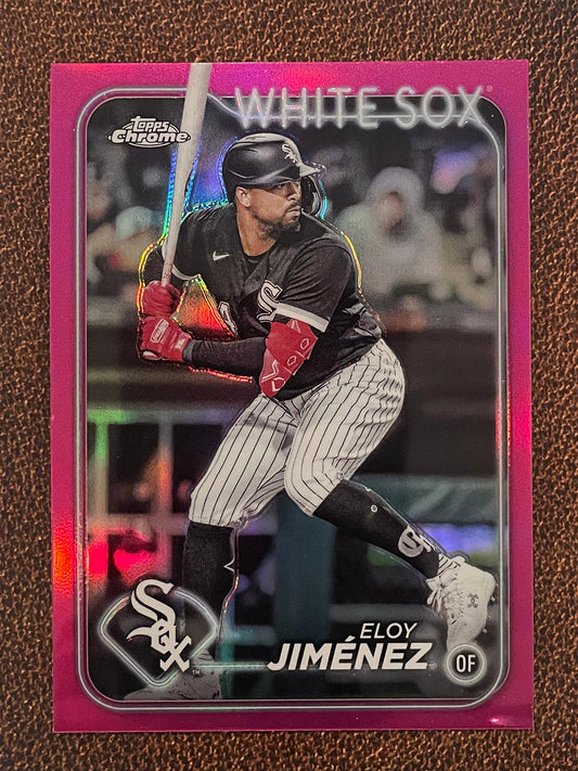 Eloy Jimenez - 2024 Topps Chrome - Pink Refractor - White Sox