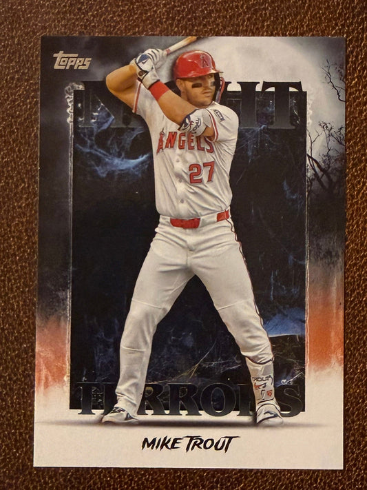 Mike Trout - 2025 Topps Update - Night Terrors Insert - Angels