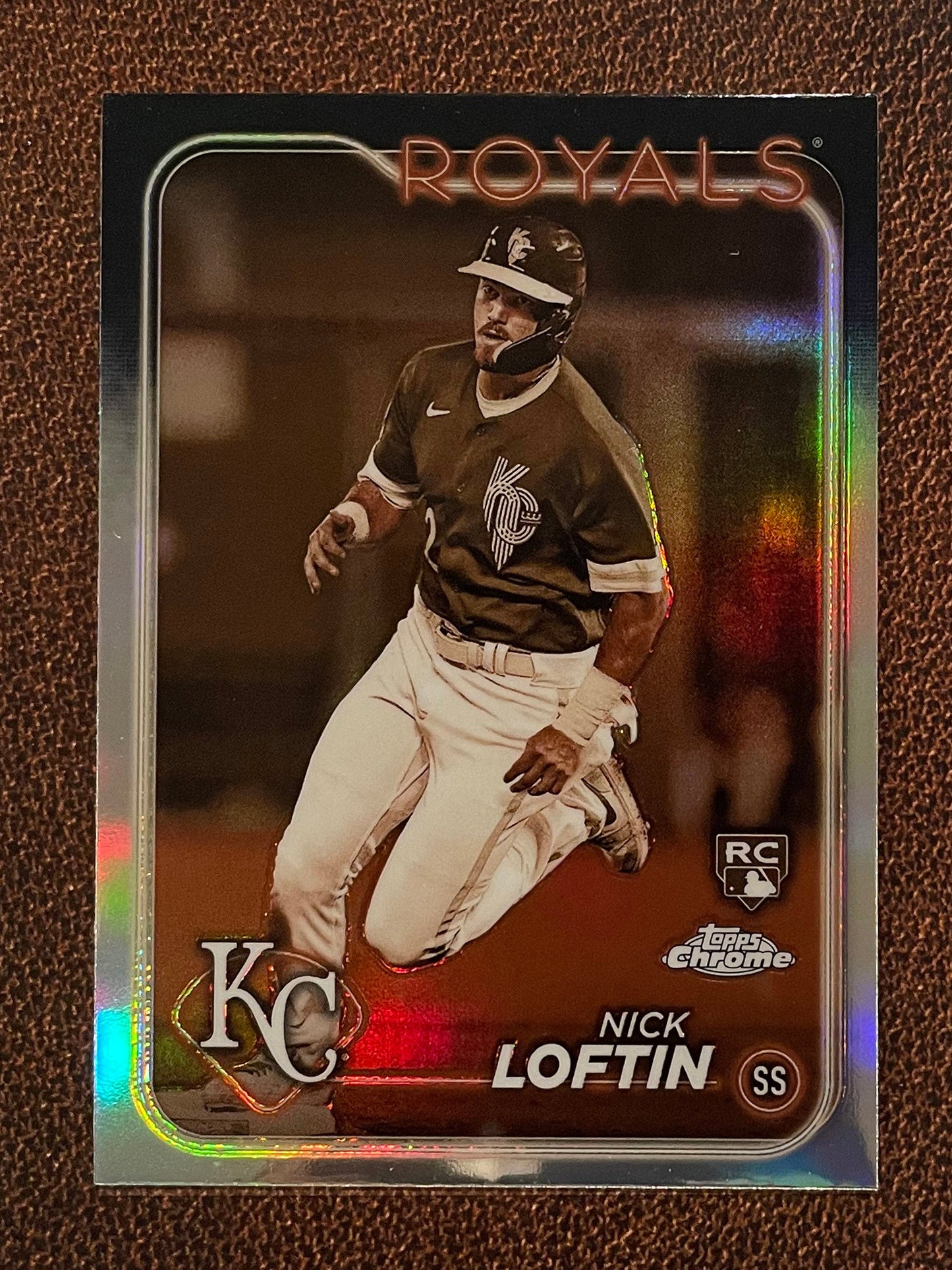 Nick Loftin - 2024 Topps Chrome - Sepia Refractor - Royals