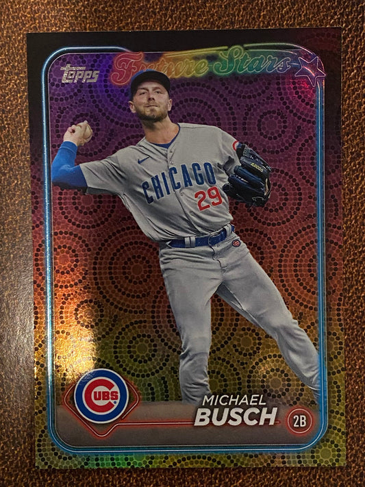 Michael Busch - 2024 Topps Series 2 - Holiday Parallel - Cubs