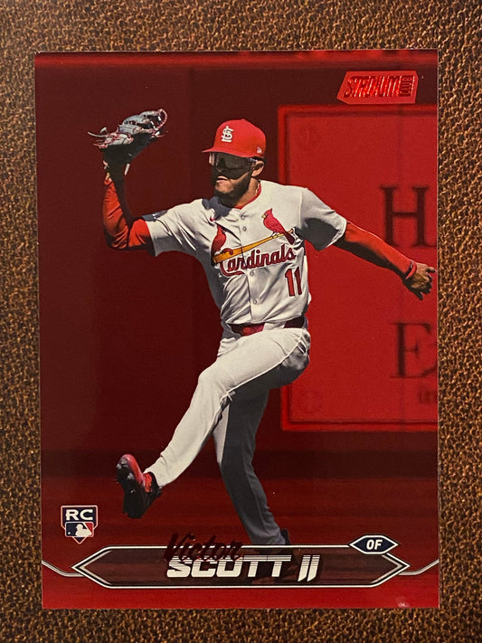 Victor Scott II - 2024 Topps Stadium Club - Red Foil - Cardinals
