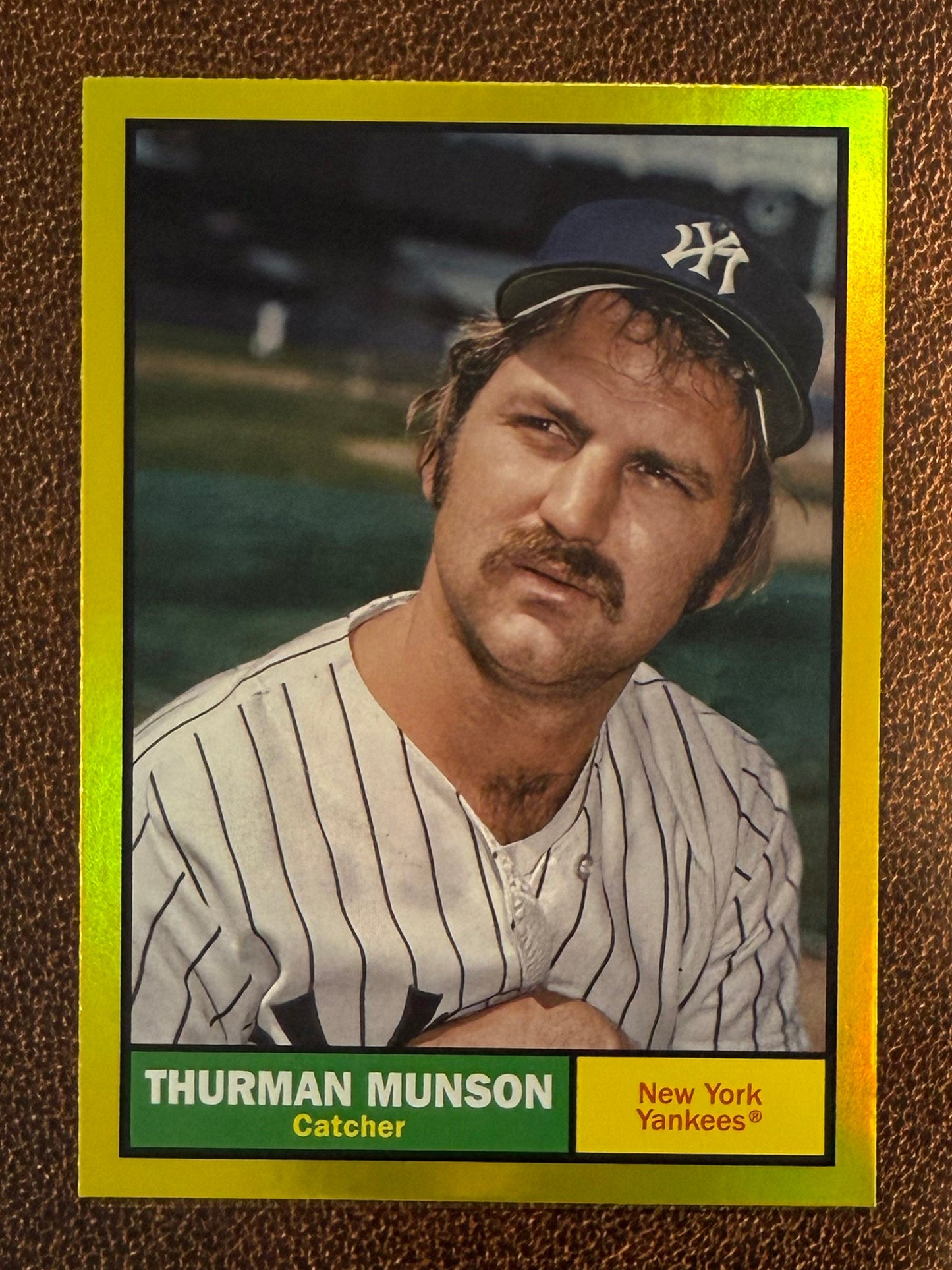 Thurman Munson - 2024 Topps Archives - Yellow Foil - Yankees