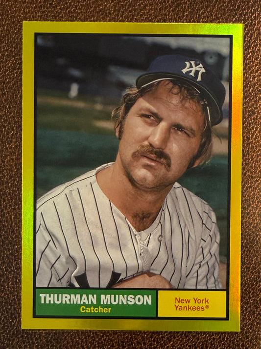 Thurman Munson - 2024 Topps Archives - Yellow Foil - Yankees