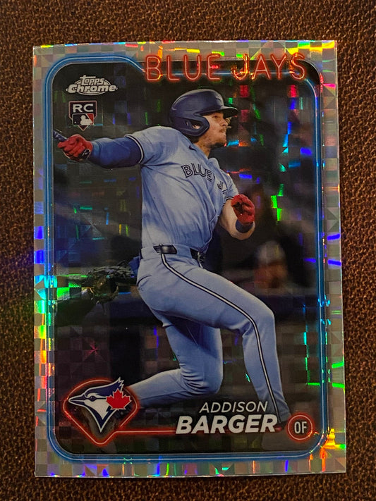 Addison Barger - 2024 Topps Chrome Update - XFractor - Blue Jays