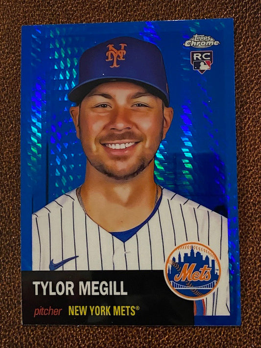 Tylor Megill - 2022 Topps Chrome Platinum Anniversary - Blue Prism - Mets