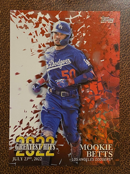Mookie Betts - 2023 Topps Series 1 - Greatest Hit Inserts - Dodgers