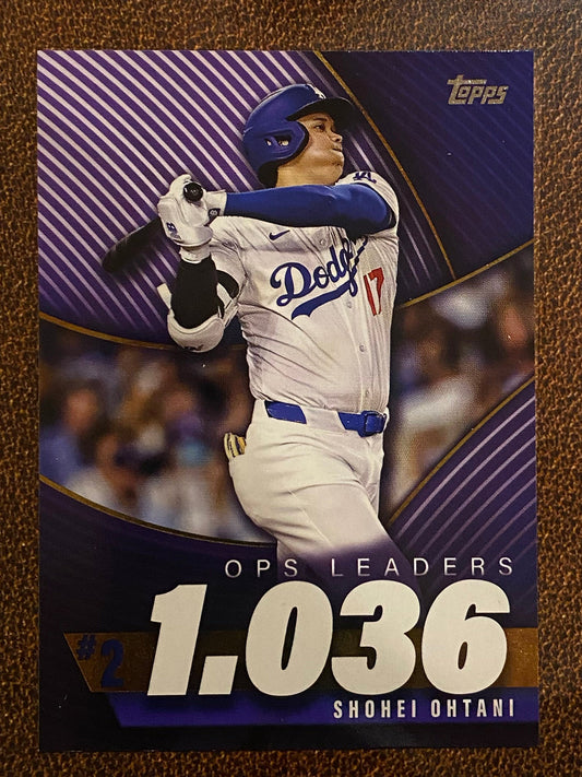 Shohei Ohtani - 2025 Topps Series 2 - OPS Leaders Insert - Dodgers