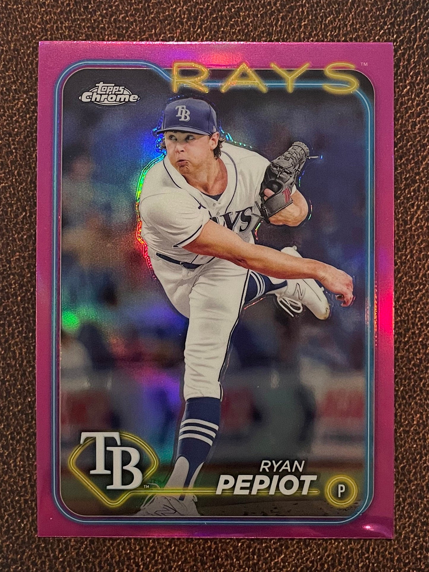 Ryan Pepiot - 2024 Topps Chrome - Pink Refractor - Rays