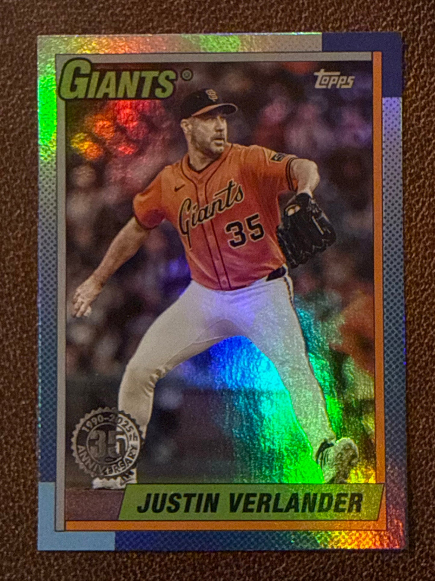 Justin Verlander - 2025 Topps Update - 1990 Foil Insert - Giants