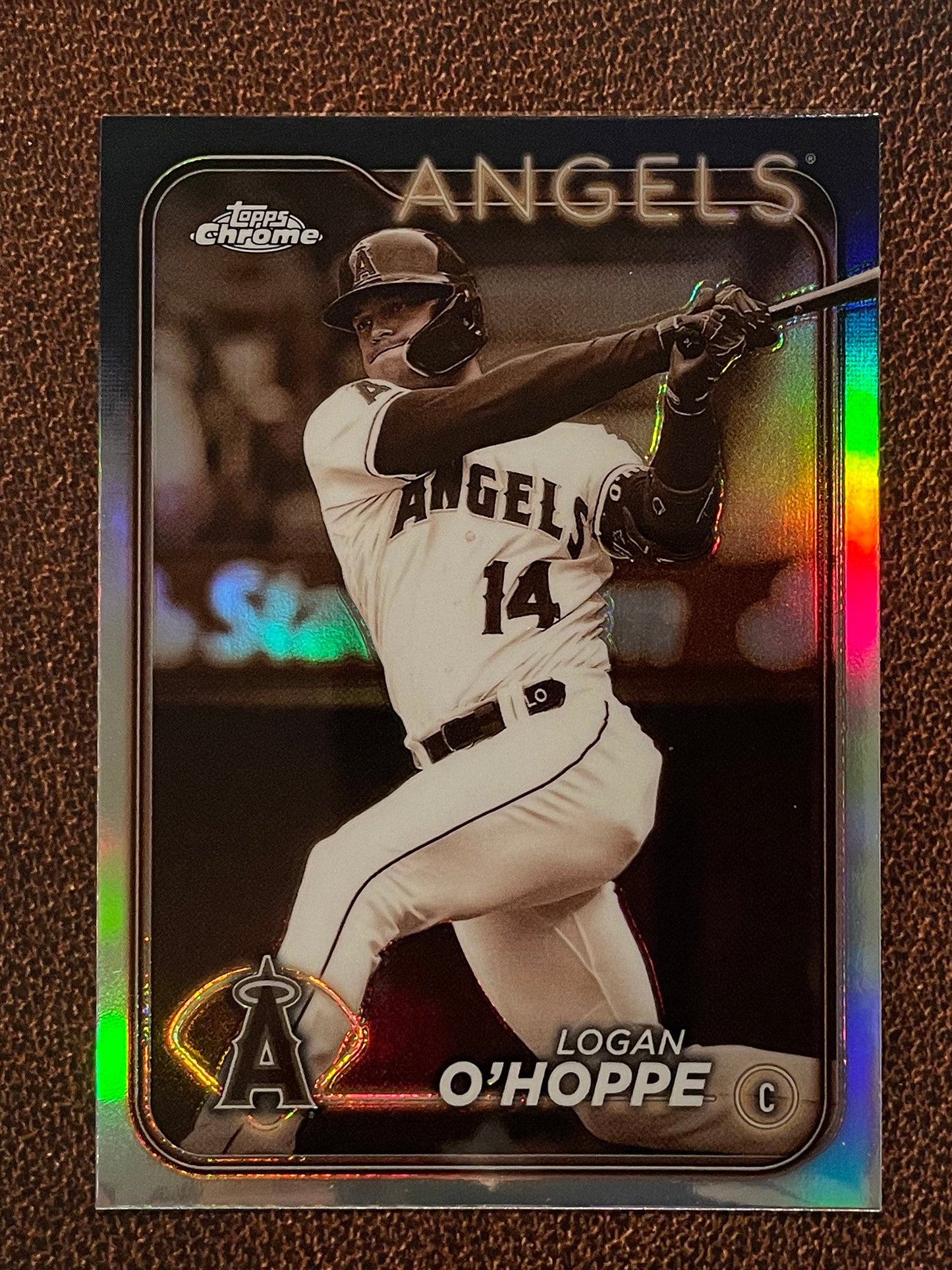 Logan O’Hoppe - 2024 Topps Chrome - Sepia Refractor - Angels