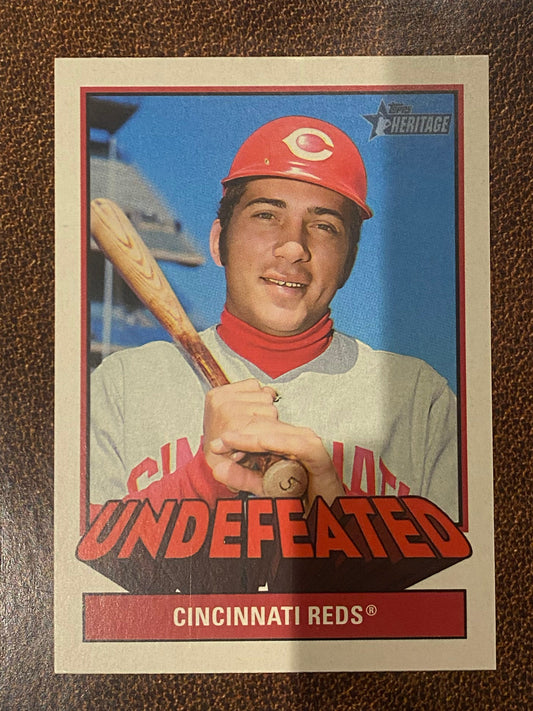 Johnny Bench - 2025 Topps Heritage High Number - Undefeated Insert - Reds
