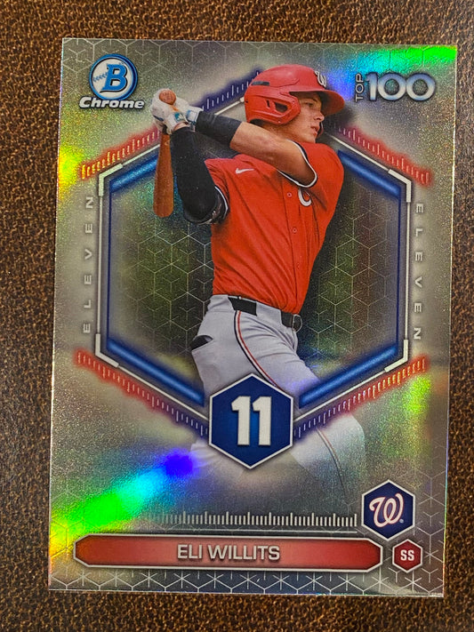 Eli Willits - 2026 Bowman - Scouts Top 100 Insert - Nationals